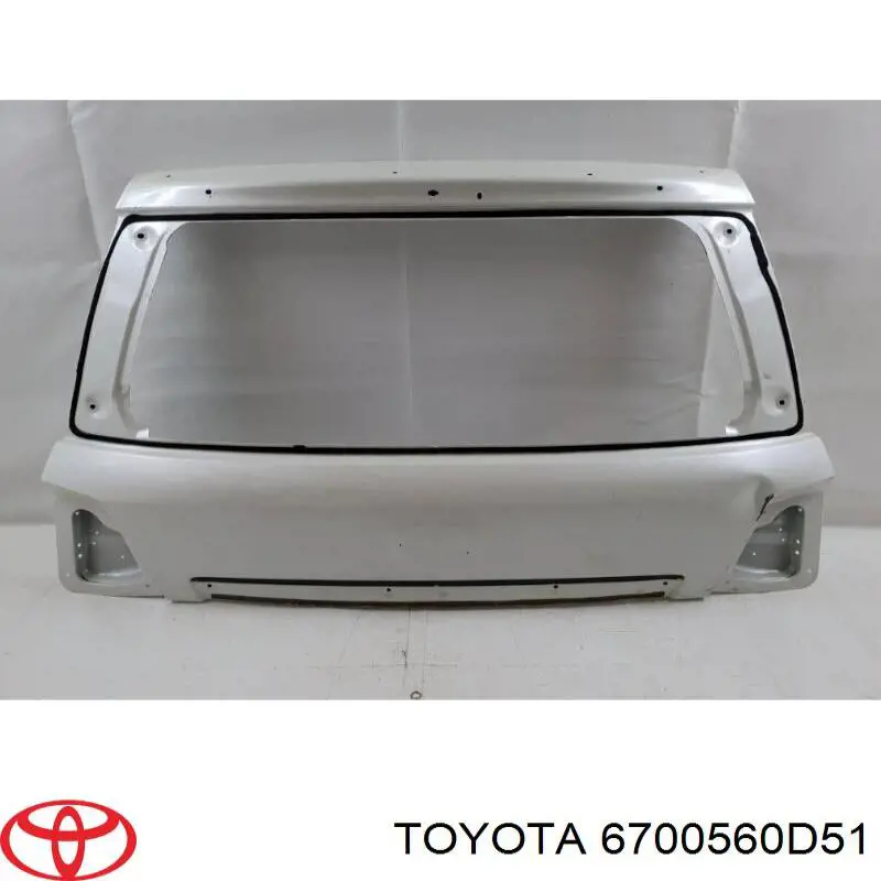 6700560D51 Toyota двері задні, багажні (3-і/(5-і) (ляда))