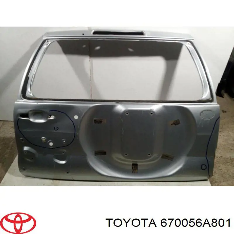 670056A800 Toyota двері задні, багажні (3-і/(5-і) (ляда))