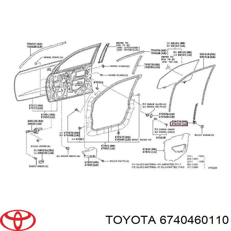 6740460110 Toyota 