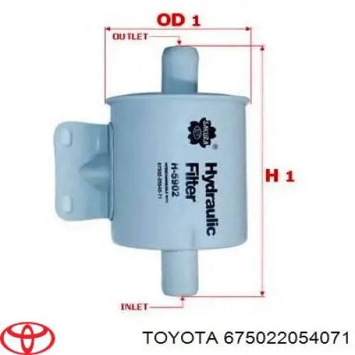  Toyota 675022054071 ціна, від 42.33 USD