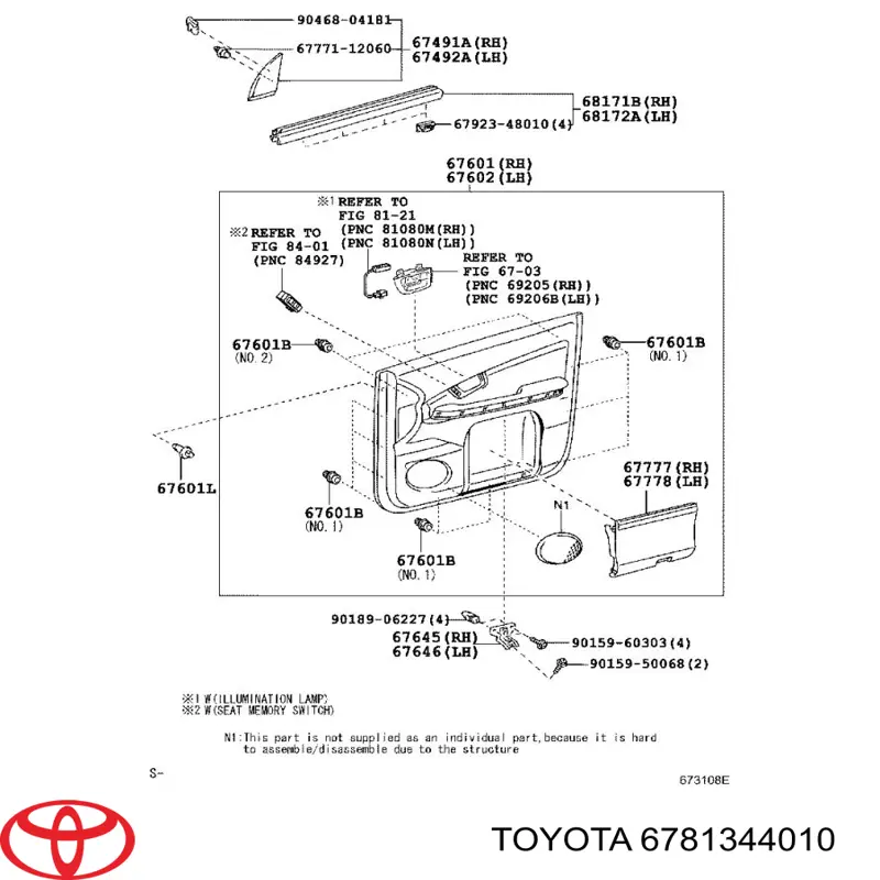  6781344010 Toyota