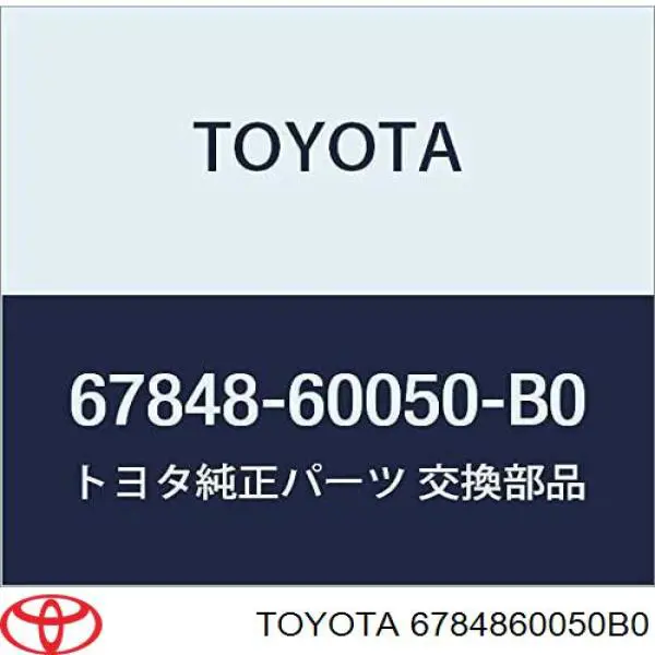 6784860050B0 Toyota 