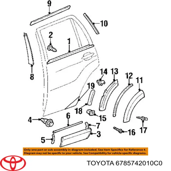 Купити 6785742010C0 Toyota 