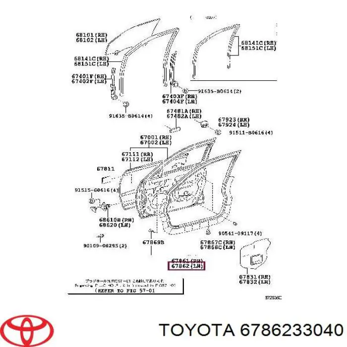 6786233040 Toyota 
