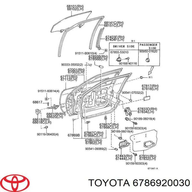  6786920030 Toyota