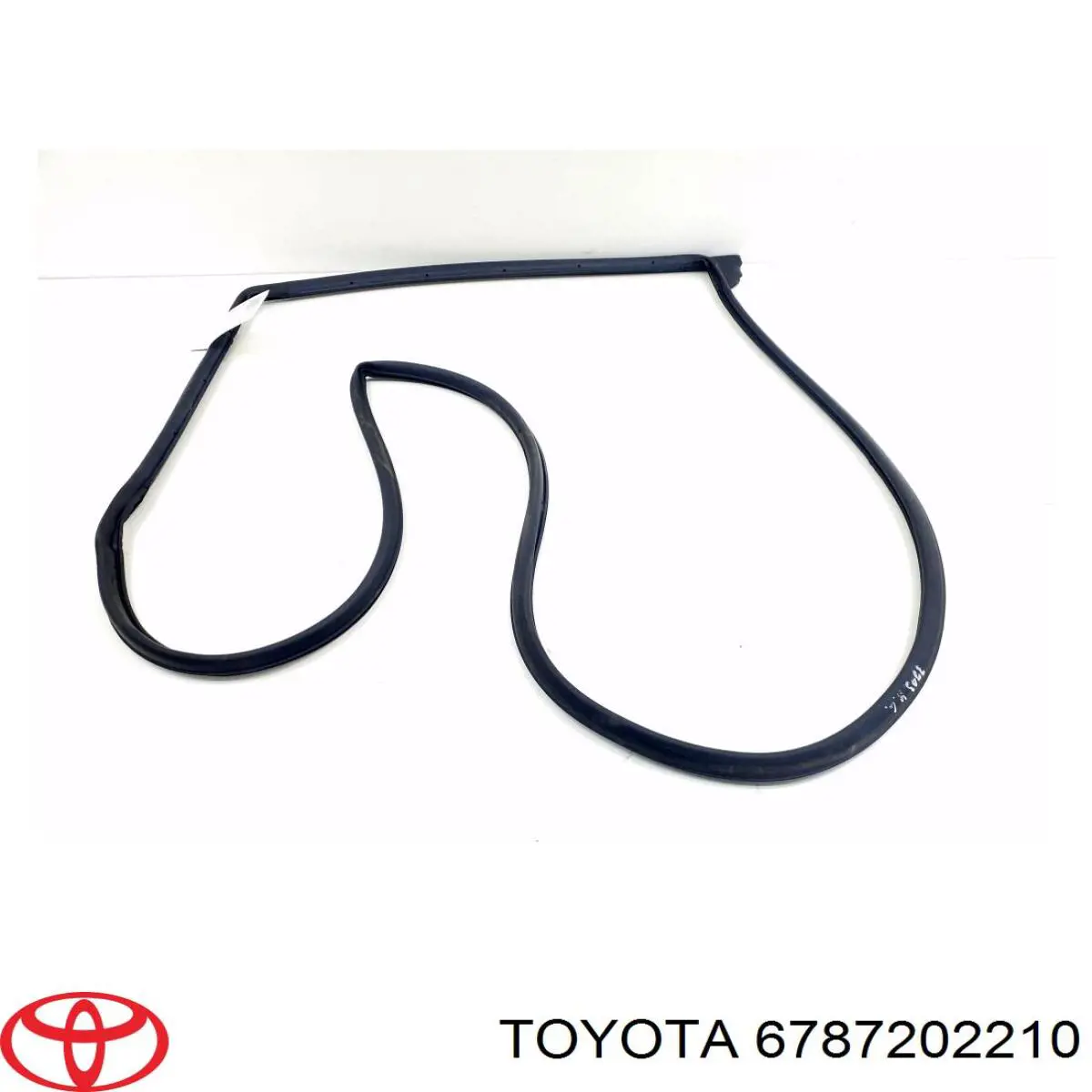 Ущільнювач дверей задніх, лівих (на двері) Toyota 6787202210 ціна, від 12.67 USD