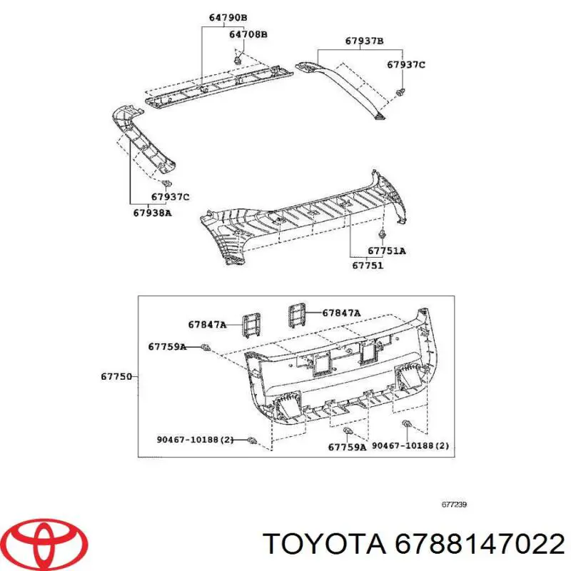  Toyota 6788147022 ціна, від 24.07 USD
