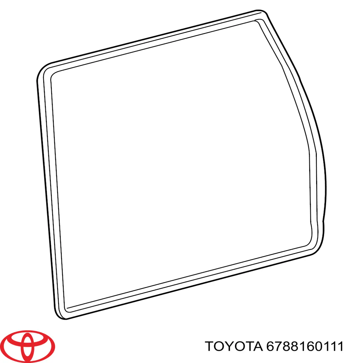 Ущільнювач дверей задка кузова Toyota 6788160110 ціна, від 25.56 USD