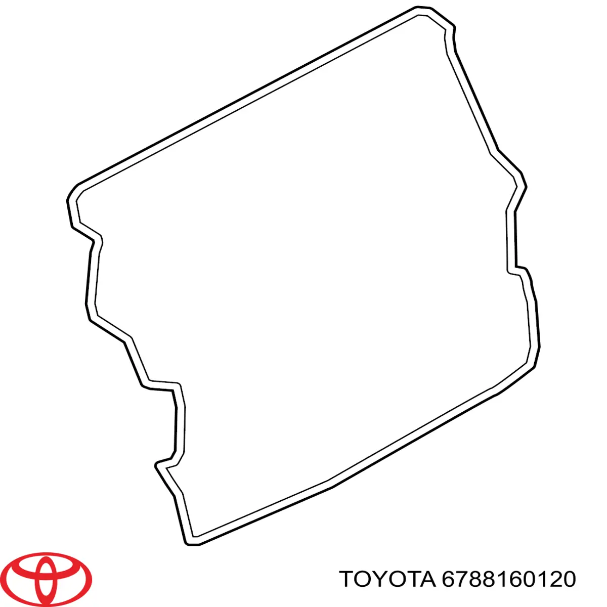 6788160120 Toyota Ущільнювач задніх 3/5-х дверей