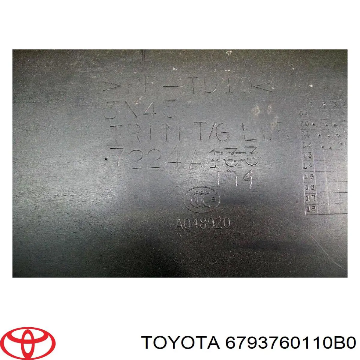 6793760110B0 Toyota 