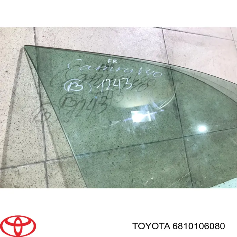 Скло передньої правої двері Toyota 6810106080 ціна, від 25.34 USD