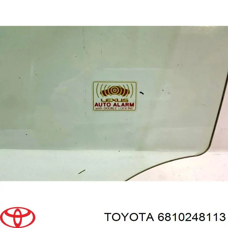 Скло водійських дверей Toyota 6810248113 ціна, від 221.70 USD