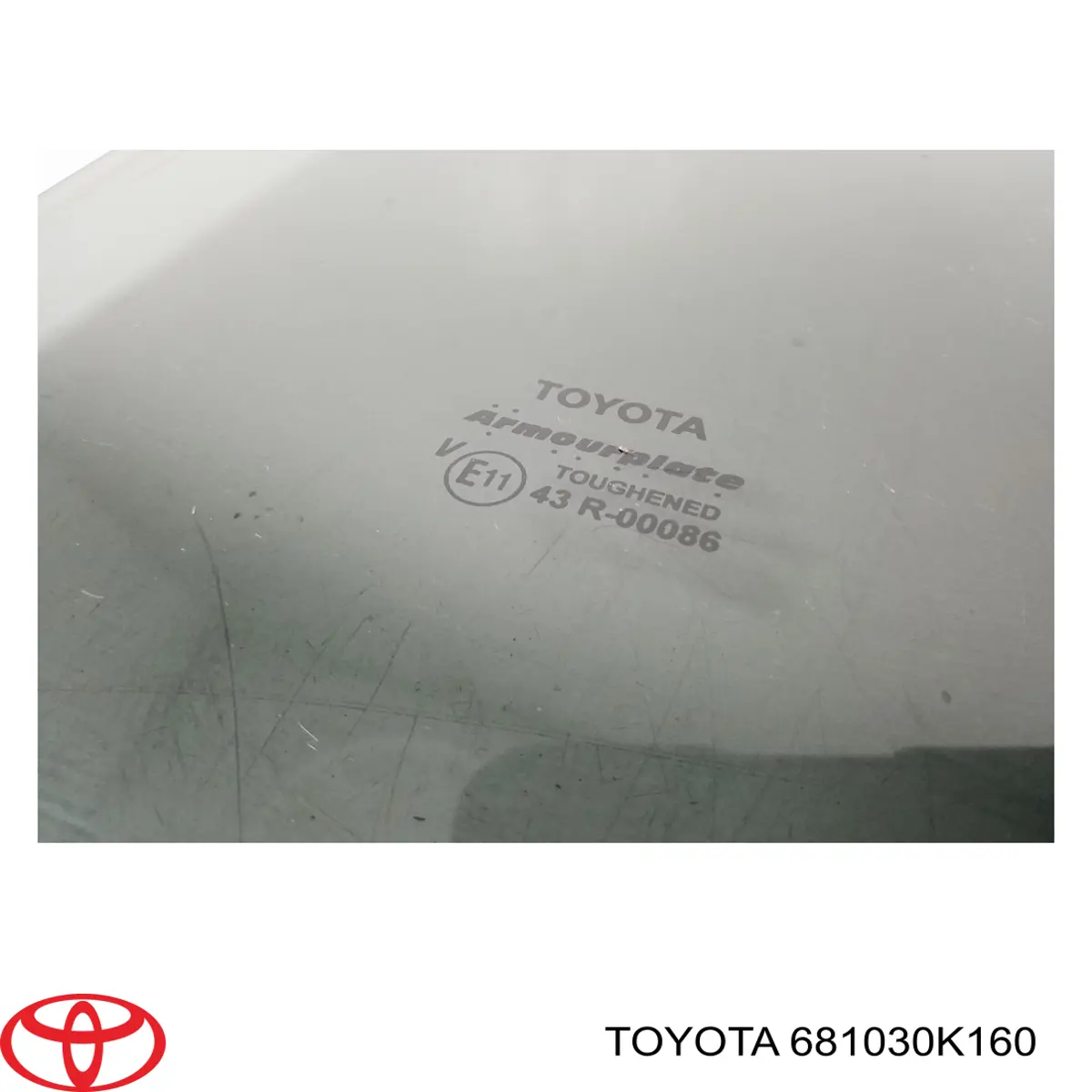 681030K160 Toyota Вікно задніх дверей