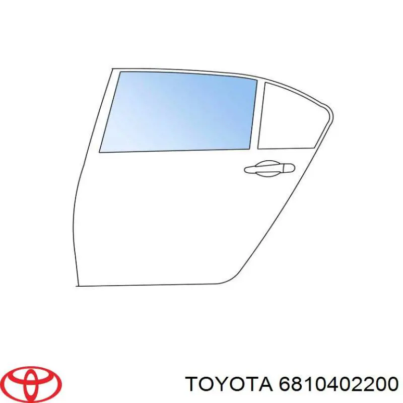 Скло задньої двері лівої Toyota 6810402200 ціна, від 15.20 USD