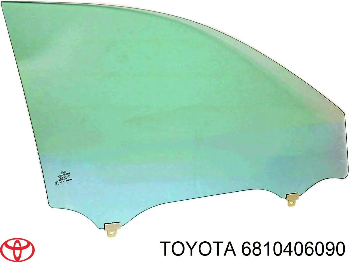 6810406090 Toyota Скло задніх дверей, лівих