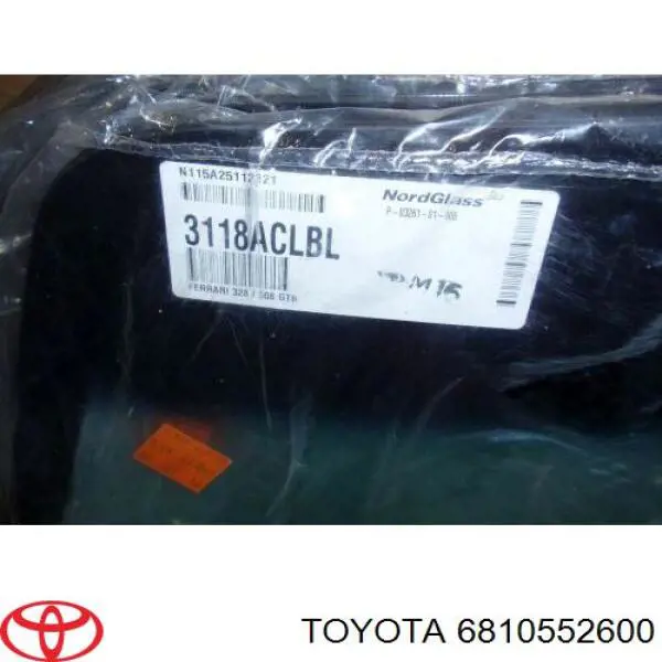 Купити 6810552600 Toyota Скло третіх/п'ятих дверей