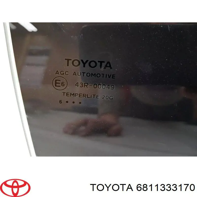 Скло заднє праве Toyota 6811333170 ціна, від 63.35 USD