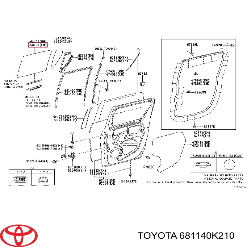  681140K210 Toyota