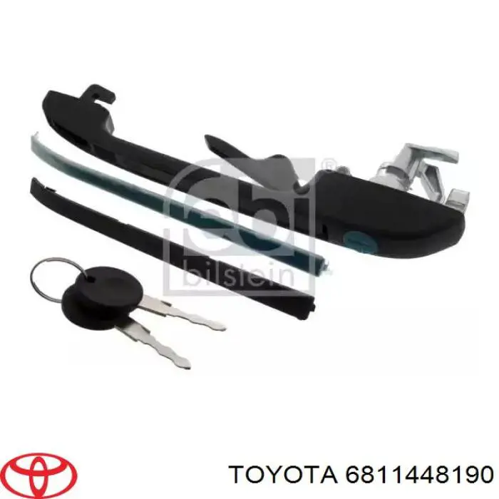 Скло задньої двері лівої 6811448190 Toyota