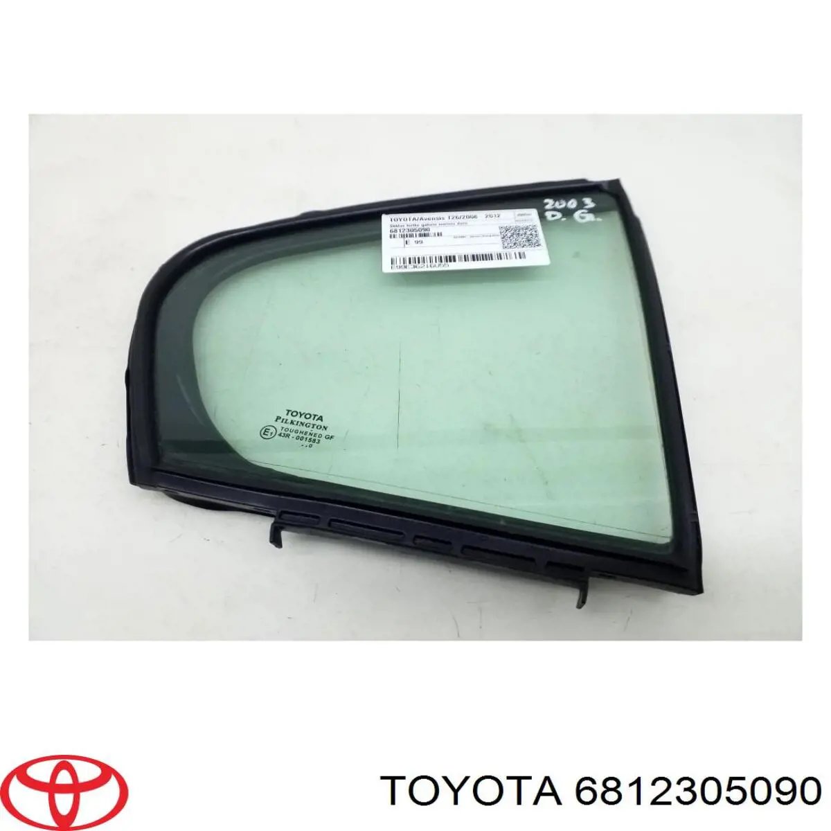 Купити 6812305090 Toyota Кватирка двері трикутник, задня, права