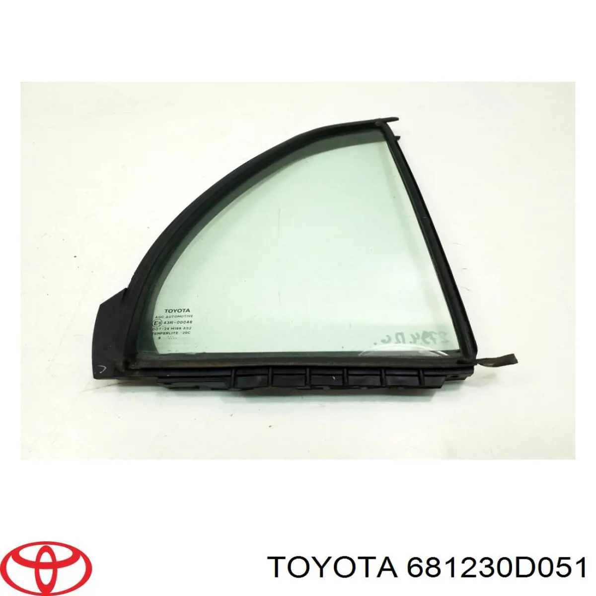 Купити 681230D050 Toyota Кватирка двері трикутник, задня, права