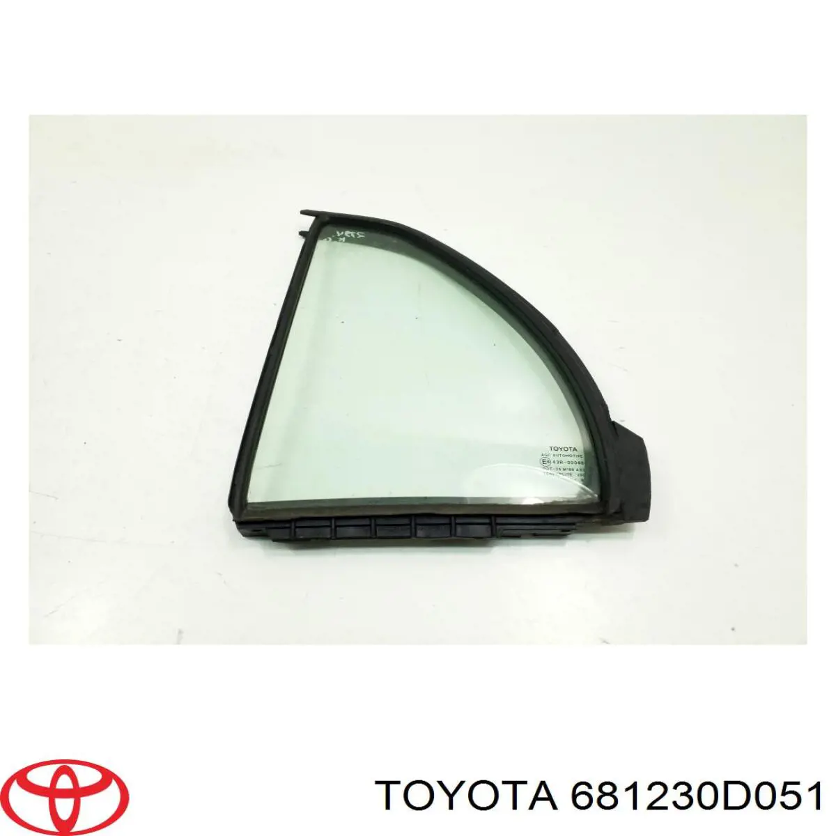 681230D050 Toyota Скло кутове дверей задніх