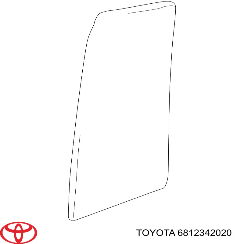 6812342020 Toyota Скло кутове дверей задніх
