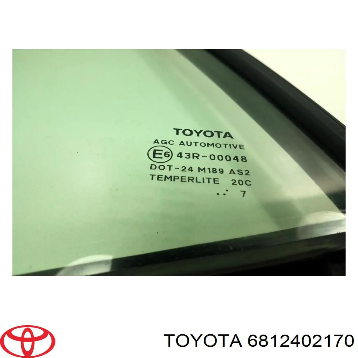 Скло-кватирка двері, задній, лівою Toyota Auris UKP (E15) (Тойота Ауріс)
