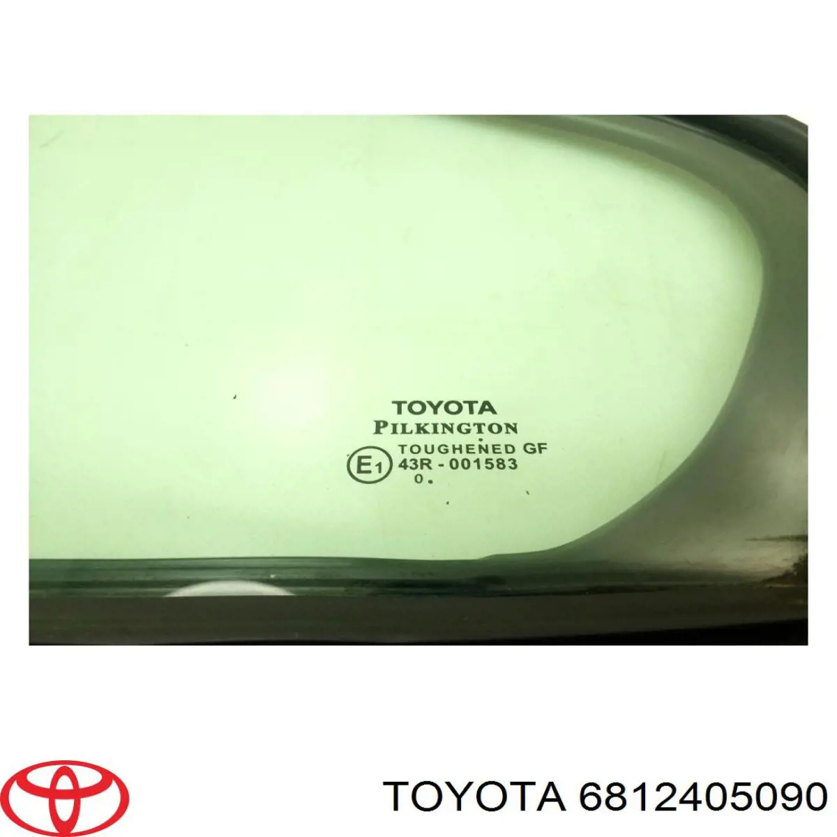 Скло-кватирка двері, задній, лівою Toyota Avensis (T27) (Тойота Авенсіс)