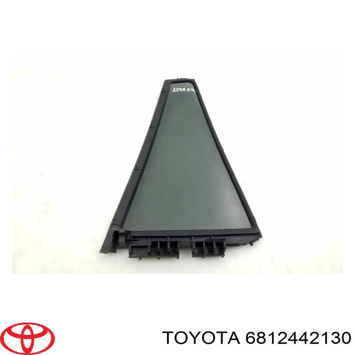 6812442130 Toyota Кватирка дверей трикутник, задньої, лівої