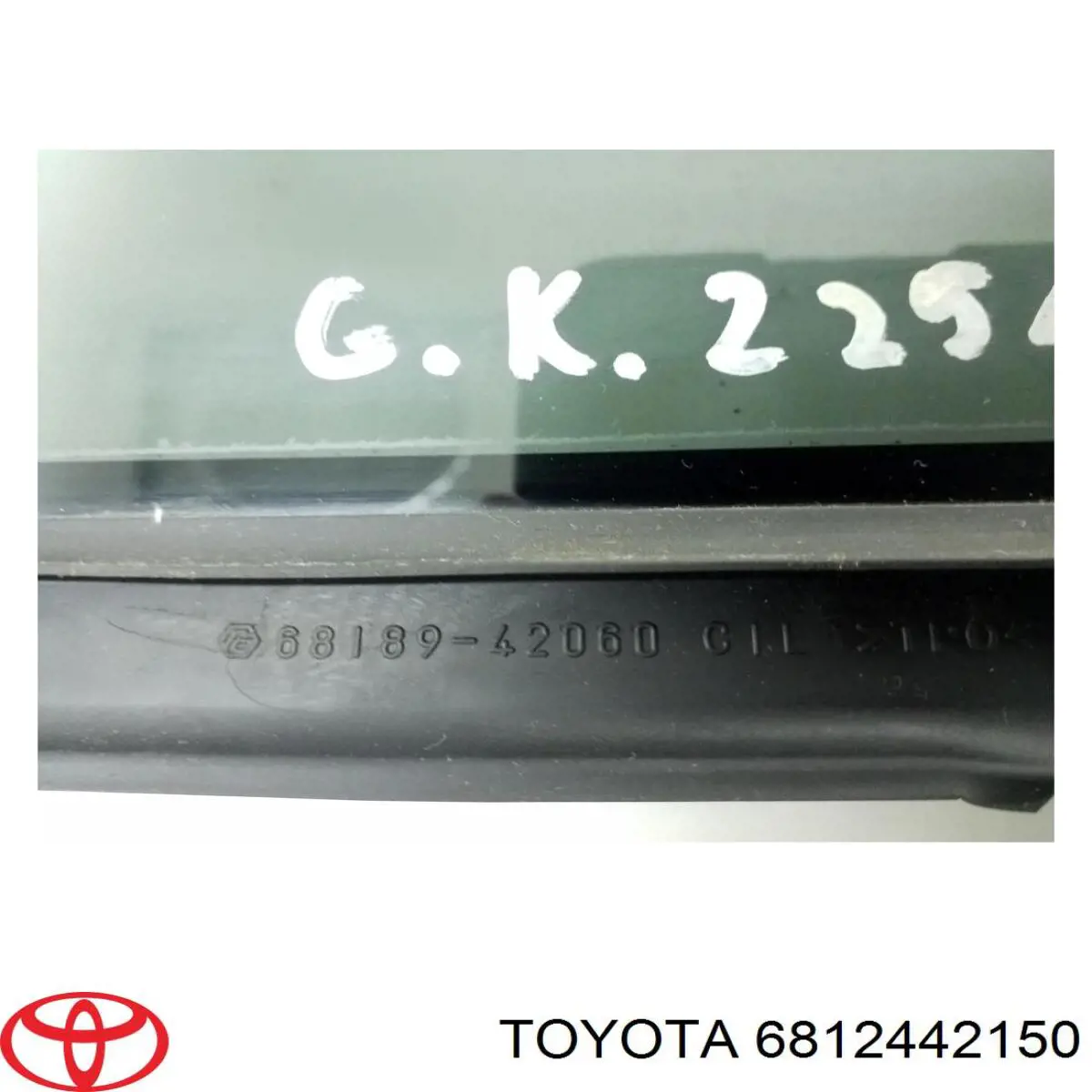 Купити 6812442150 Toyota Скло-кватирка двері, задній, лівою