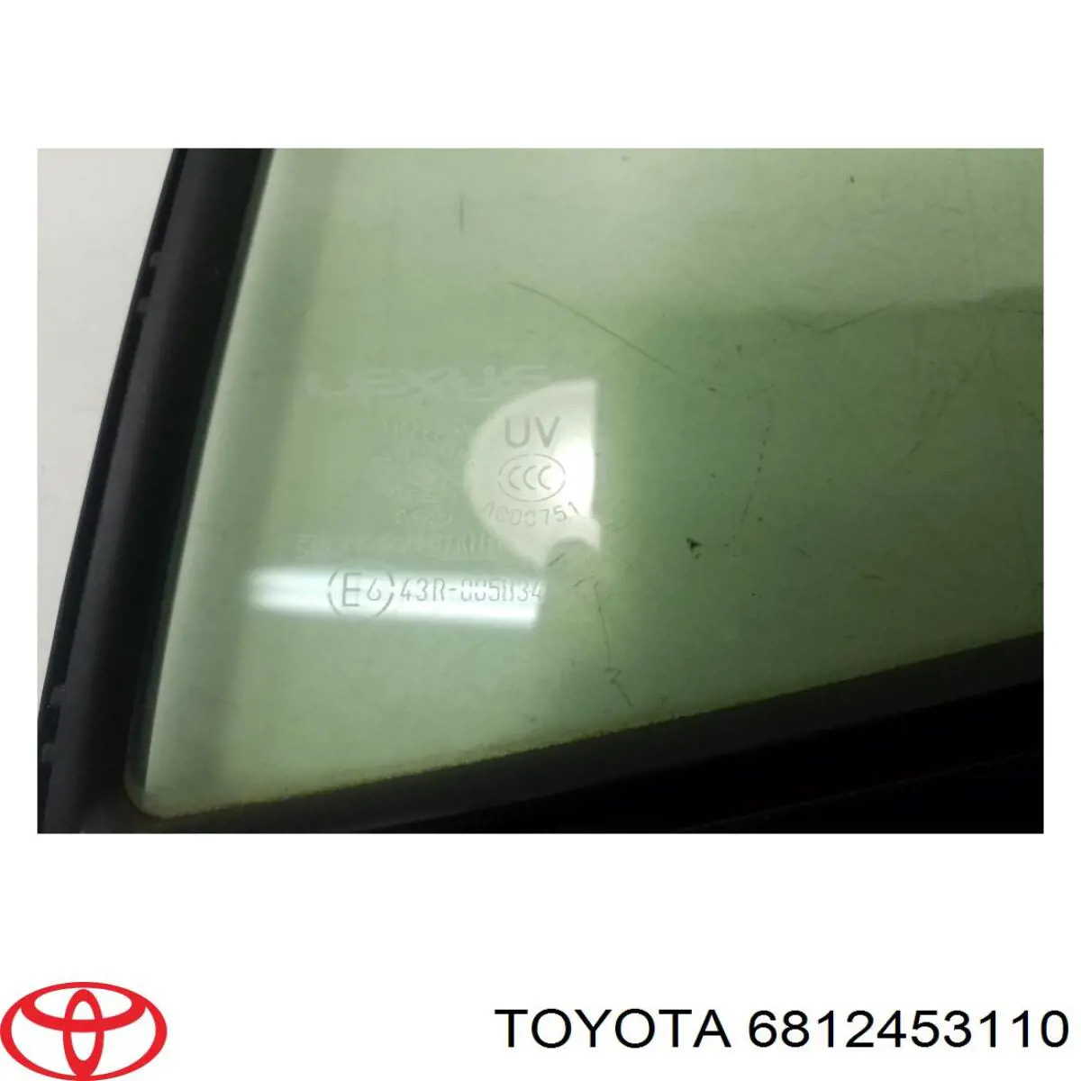 Купити 6812453110 Toyota Скло-кватирка двері, задньої, лівої