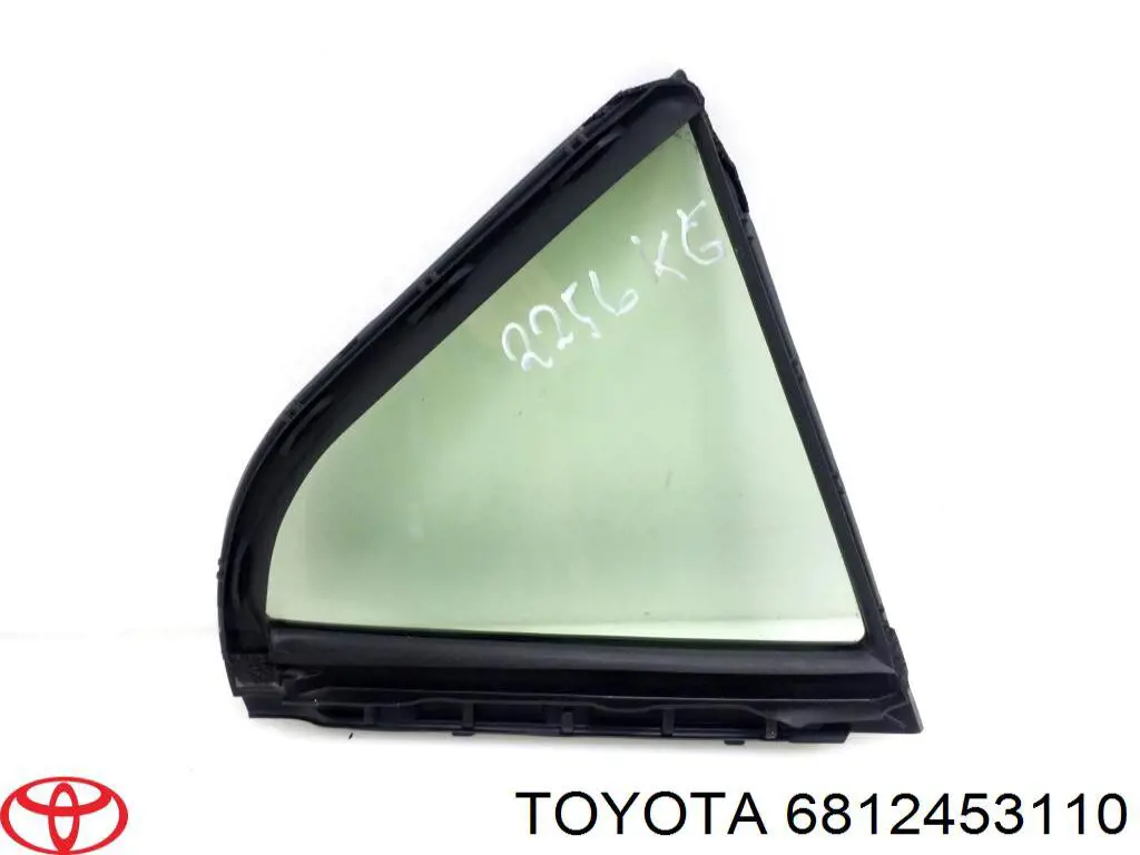 Скло-кватирка двері, задній, лівою 6812453110 Toyota