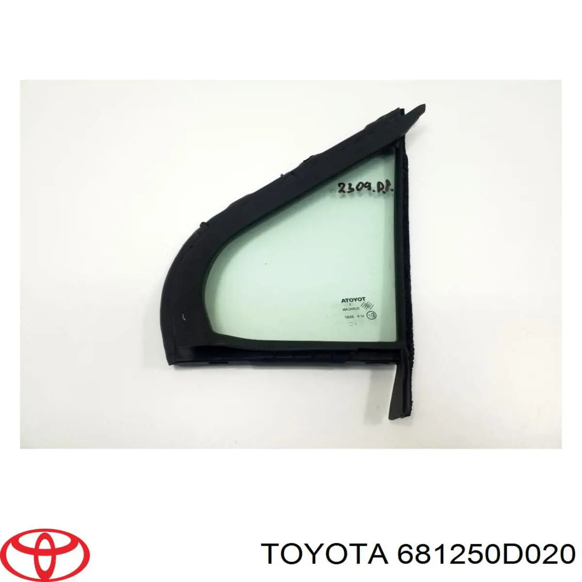 Скло трикутне дверей передніх правих Toyota 681250D021 ціна, від 12.67 USD