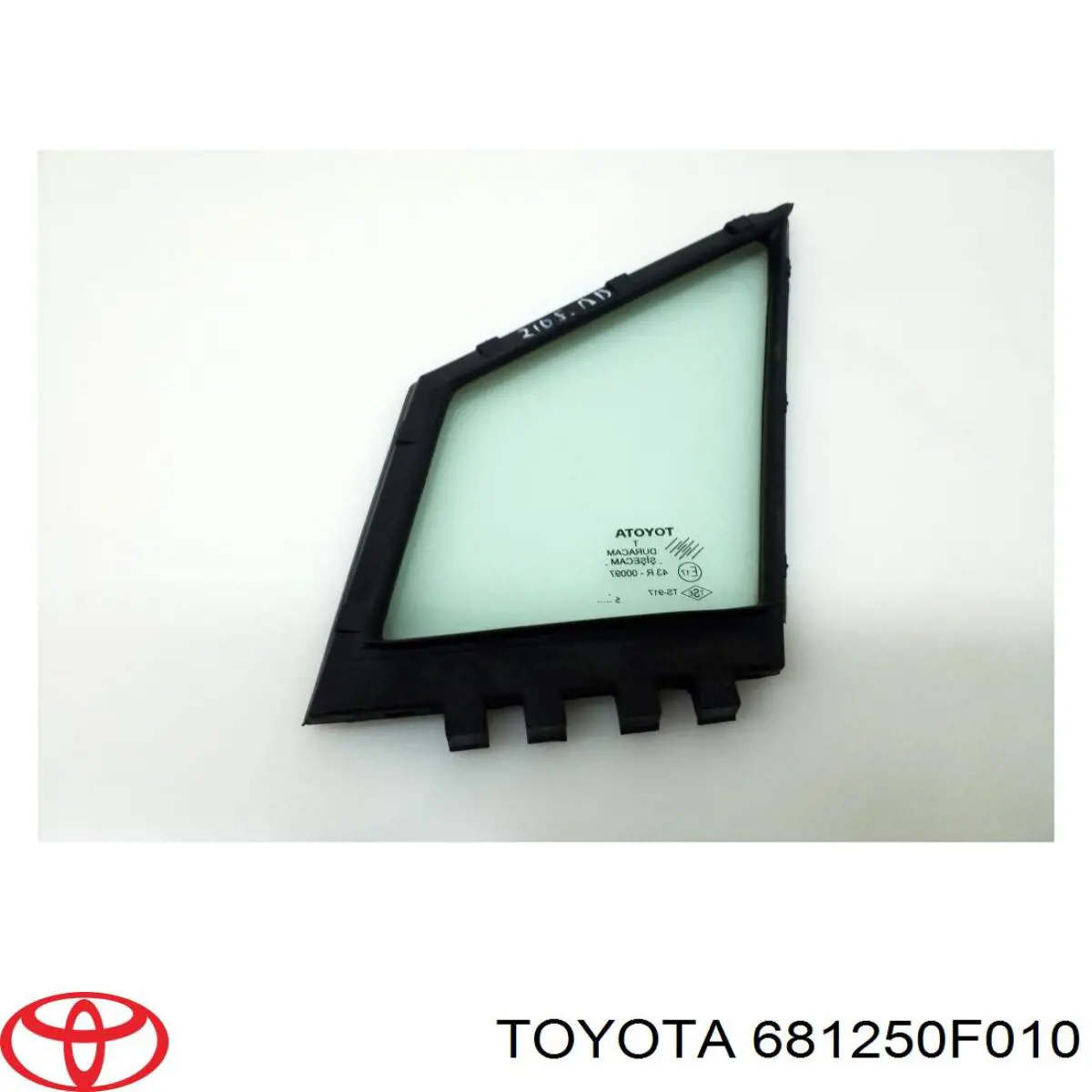 681250F010 Toyota Скло-кватирка двері, передній, правій