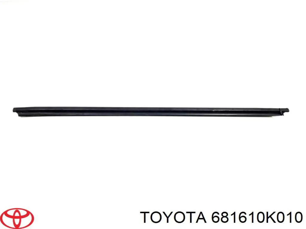 Ущільнювач скла задніх дверей правих, зовнішній (планка) Toyota Hilux (KUN25) (Тойота Хайлюкс)