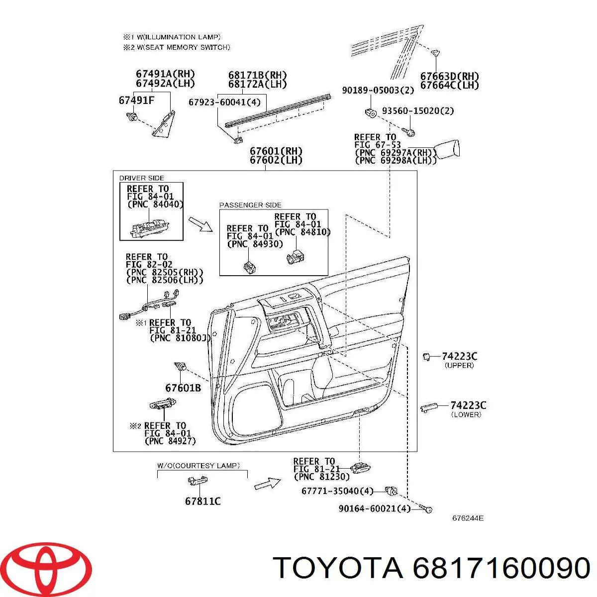  Toyota 6817160090 ціна, від 25.40 USD