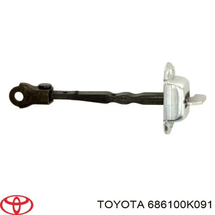686100K091 Toyota Обмежувач відкриття дверей, передній