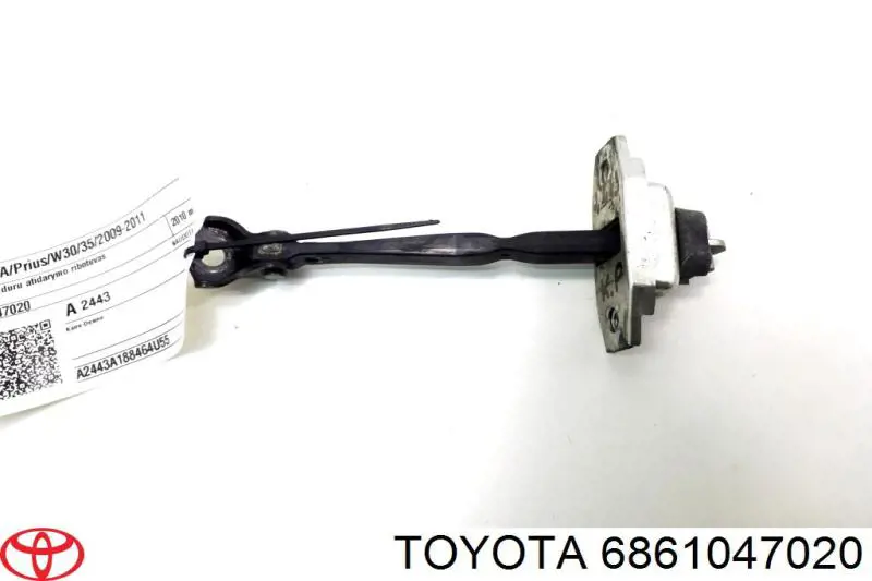 6861047020 Toyota Обмежувач відкриття дверей, передній лівий
