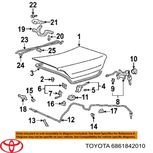 Купити 6861842010 Toyota 