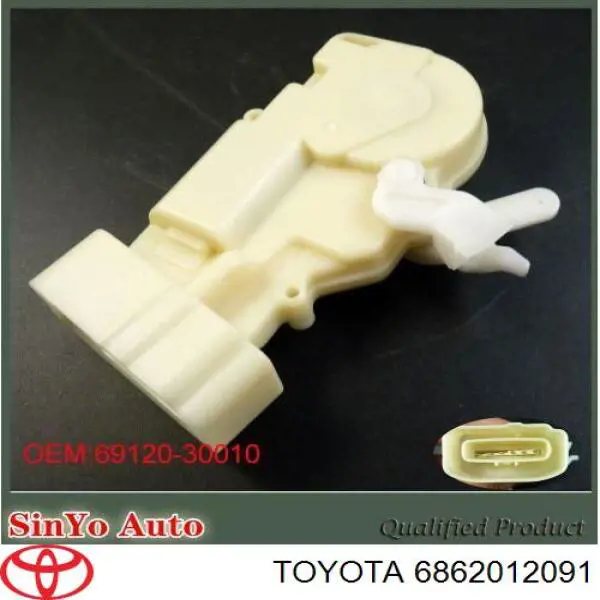 6862012091 Toyota Обмежувач відкриття дверей, передній лівий
