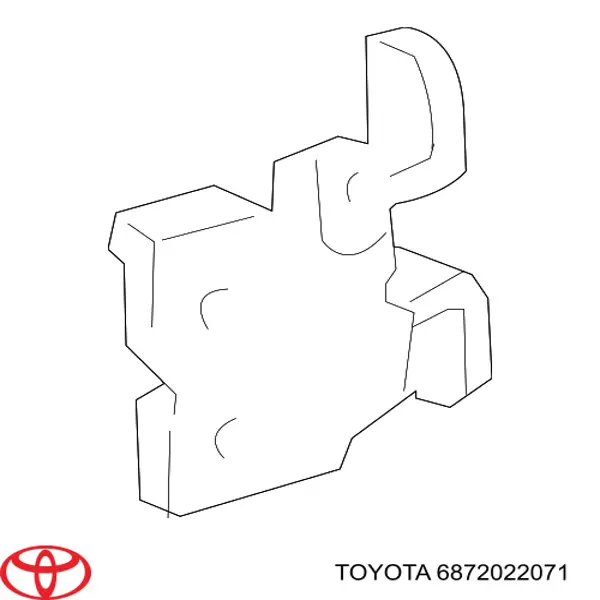6872022071 Toyota Завіса передніх дверей