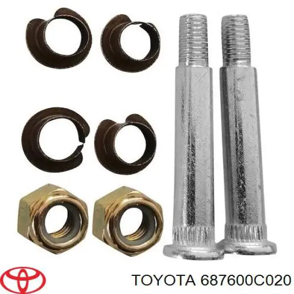 Купити 687600C020 Toyota Завіса дверей задніх лівих