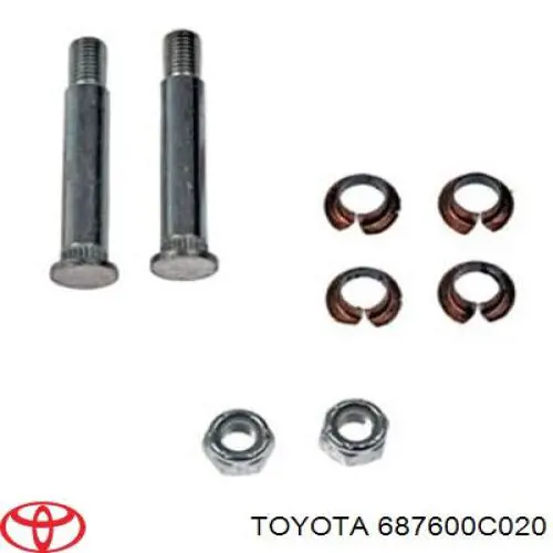 Купити 687600C020 Toyota Дверний шарнір задній лівий