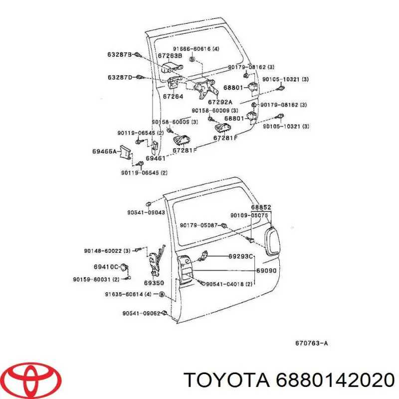  Toyota 6880142020 ціна, від 24.92 USD