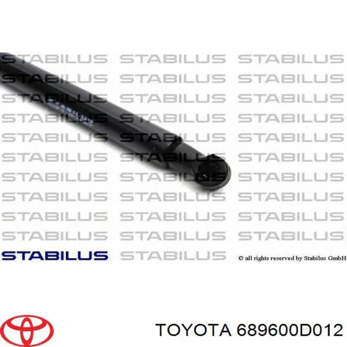 689600D012 Toyota Амортизатор кришки багажника / двері 3/5-ї задньої