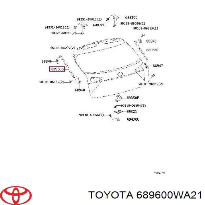  689600WA21 Toyota