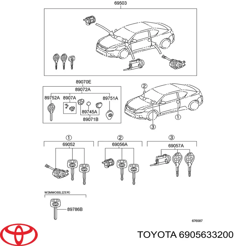  Toyota 6905633200 ціна, від 50.68 USD