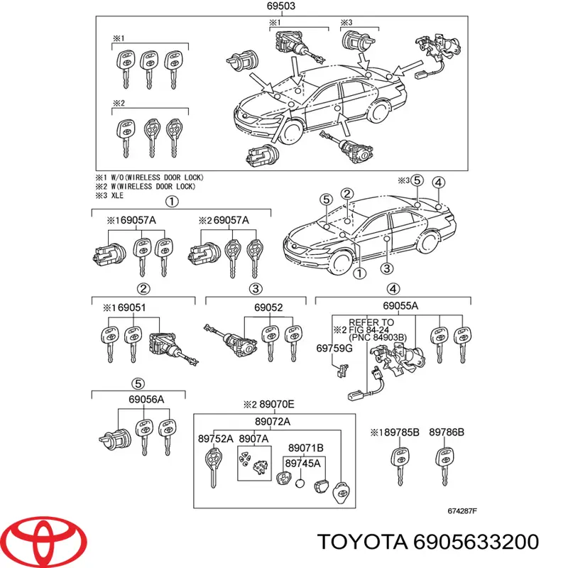 6905633200 Toyota 