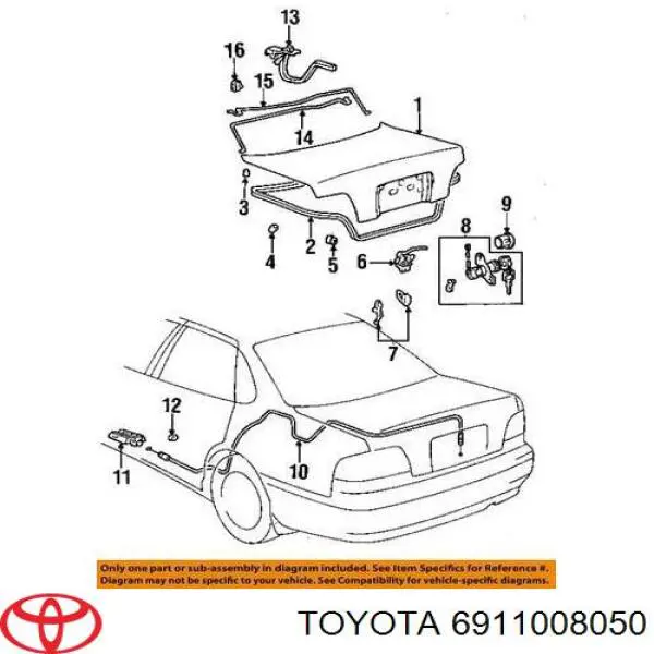 Купити 6911008050 Toyota 
